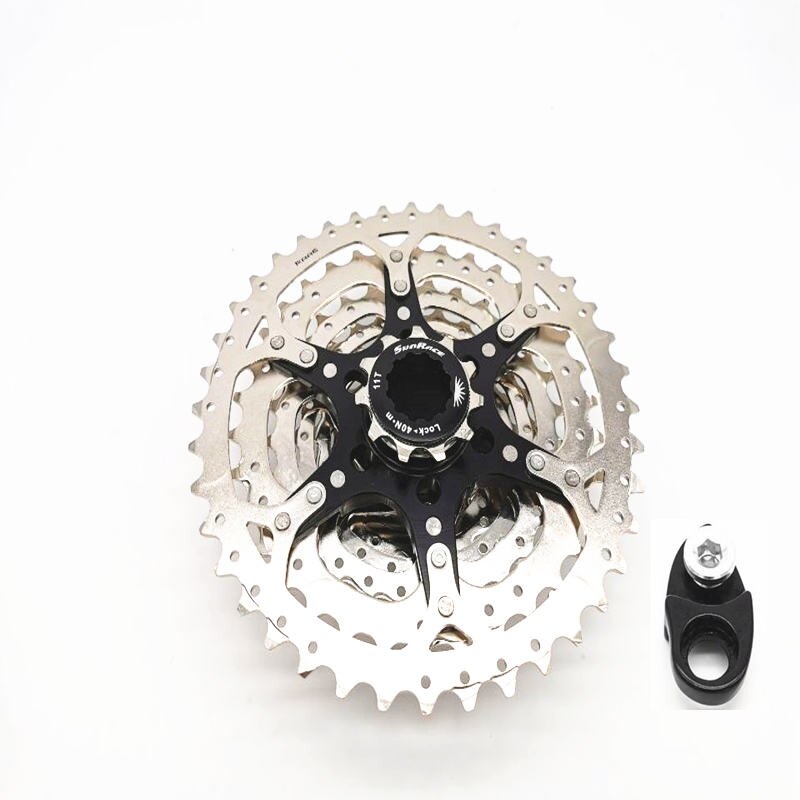 Sunrace csm 990 9 speed wide ratio bike cassette 11-40t mtb bicyclefreewheel mountain bike accessories: Silverextensionskrog