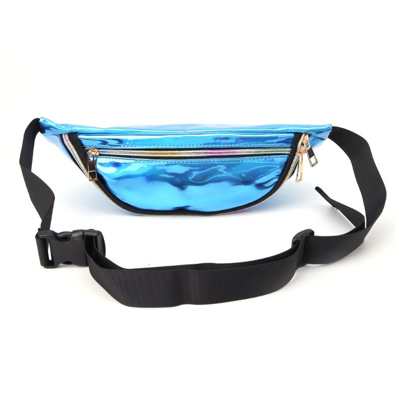 Bolso transparente de arcoíris, riñonera de viaje Punk Chic, informal