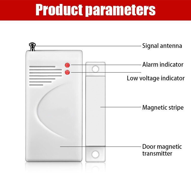 4/10pcs Independent Wireless Home Door Window Entry Burglar Alarm Standalone Magnetic Sensors Security Alarm Protect System