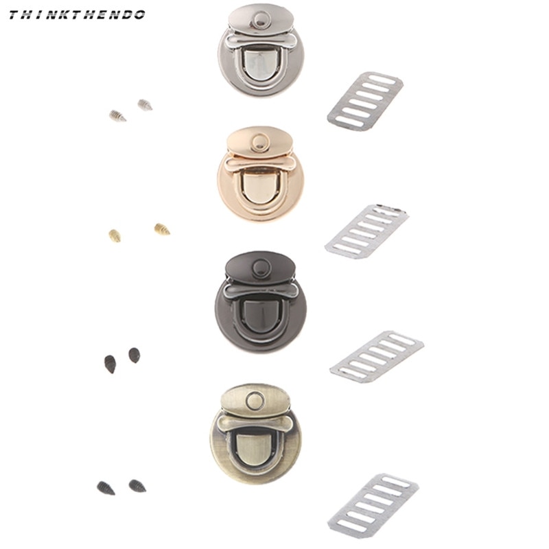 Replacement Lock Alloy Tone Turn Locks Snap Clasps Closure Buckle for Bags Accessories DIY Handbags Purse Alloy Button