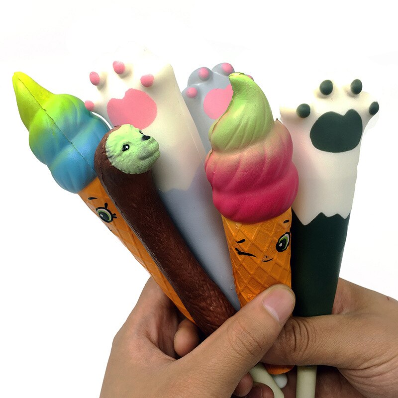 2pcs Cute Squishy Pen Cap Cat Chocolate Alpaca Torch Stationery Pencil Holder Toppers Slow Rising Squeeze Children