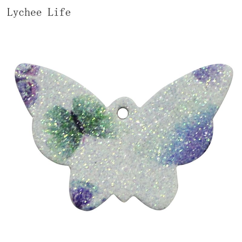 Lychee Leven 10 Stks/partij Vlinder Lederen Pads Handgemaakte Diy Oorbellen Oorsteker Sieraden Materiaal Leer Maken Accessoires: 7