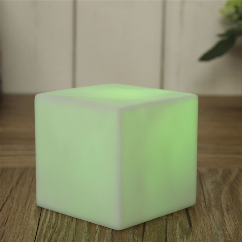 LED Kleurrijke Veranderende Stemming Cubes Night Glow Lamp Licht Gadget Gizmo Home Decor Romantische Verlichting 7 Kleur