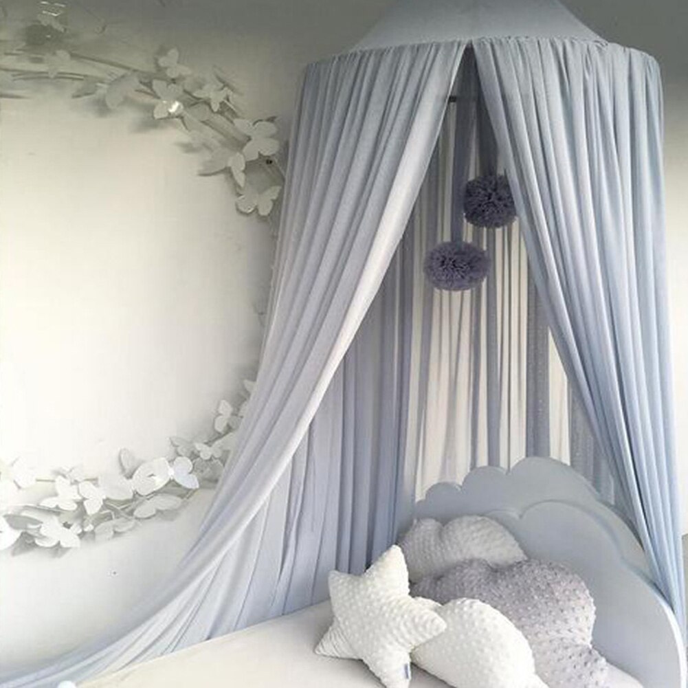 240cm Kids Children Bedroom Bed Dream Curtain Tent Canopy Hanging Summer Mosquito Net Decor