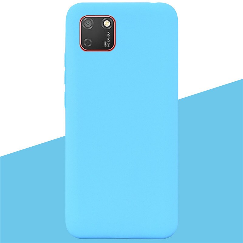 Soft Silicone Case For Huawei Y5p DRA-LX9 Case Silicone Back Cover Y5 p Phone Case For Huawei Y5P 5.45 Cover Coque Shell: 5 Sky Blue