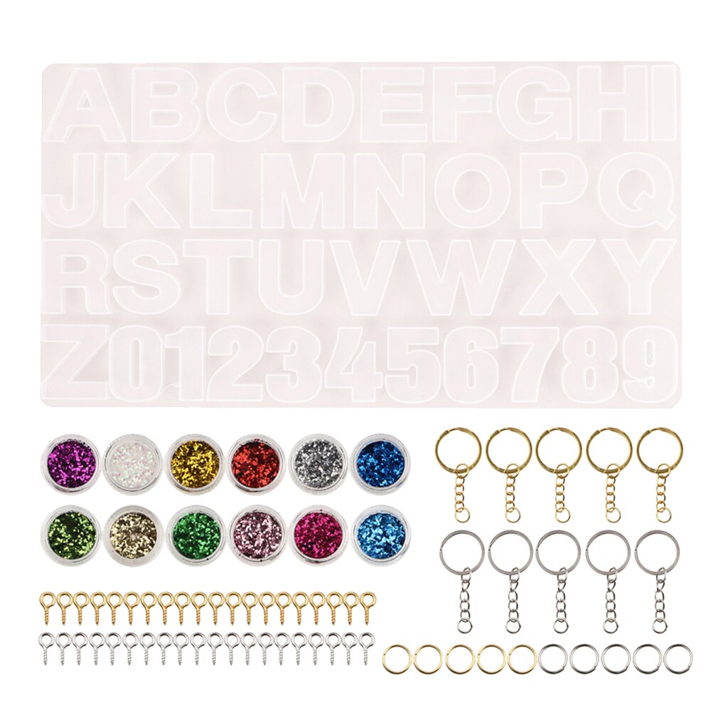 Zayookey 9 Stuks Sleutelhanger Hars Mallen Kleine Beer Epoxy Mould Gummy Candy Siliconen Mold Leuke Konijn Muis Hanger Hars Gieten Mold DIY Sieraden Maken Hars Charms