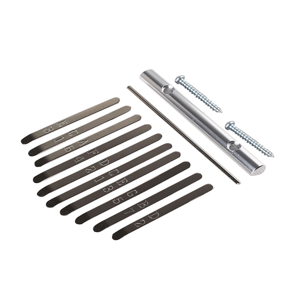 10 Keys Kalimba Thumb Piano Musical Instrument Thumb Piano Bridge Saddle 10 Keys Set Kit For Kalimba DIY Replacement Parts