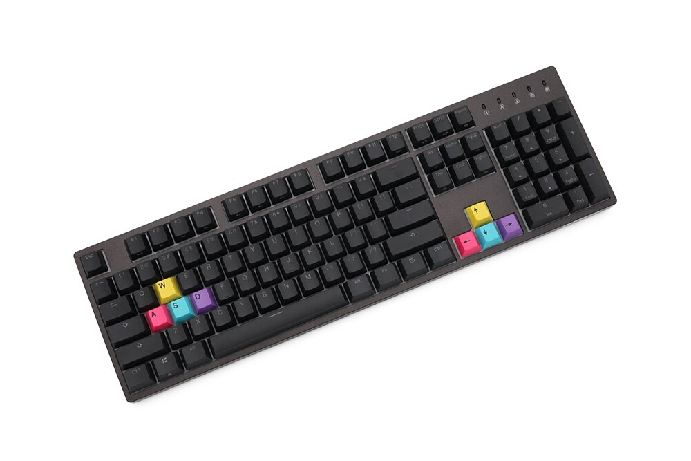 Cmyk Rgby Kleurrijke Cherry Profiel Pbt Keycap Voor Mechanische Toetsenbord Dye Sub Wasd Pijl Magenta Cyaan Groen Geel Rood geel