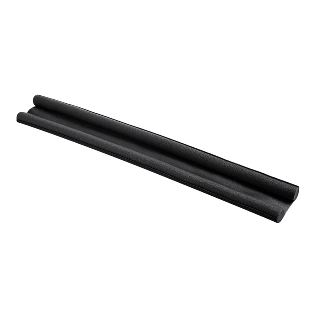 Twin Door Draft Stopper Protector Noise Blocker Draught Excluder 36 inch Black