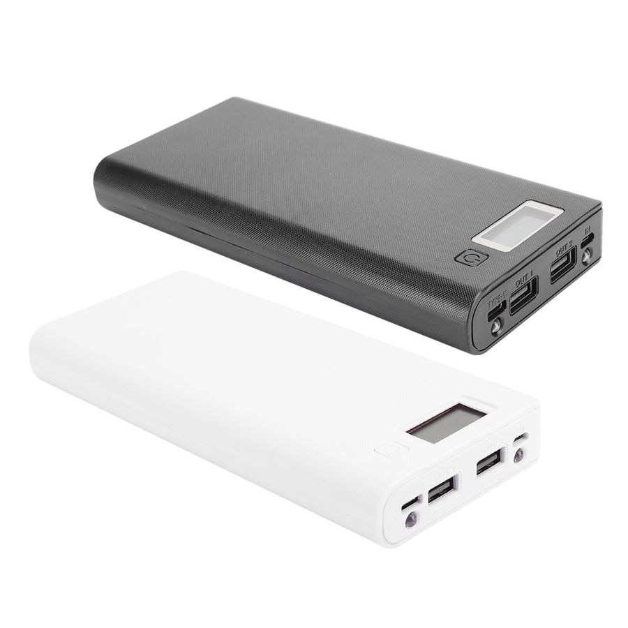 Powerbank caso 8x18650 caixa de bateria portátil fonte de energia sem soldagem jacking diy power bank escudo kit acessório poetable diy
