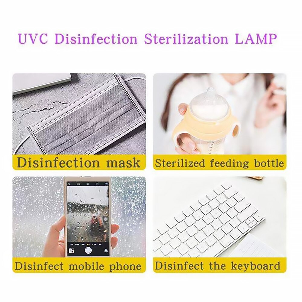 Usb Draagbare Uvc Sterilisatie Stok Desinfectie Staaf Reizen Sterilisator Uv Sanitizer Licht Uv Lamp Sterilisatie Mijten Lichten