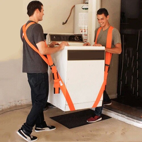 Lifting Moving Strap Furniture Transport Belt In Shoulder Straps Team Straps Mover Easier Conveying Storage Orange