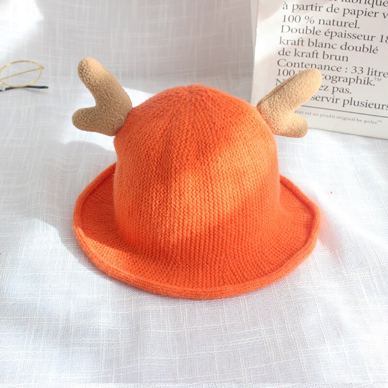 Sombrero Fedora con estampado de dibujos animados para niños y niñas, gorra flexible de 1 a 3 años con estampado de cornamusas, para Otoño e Invierno