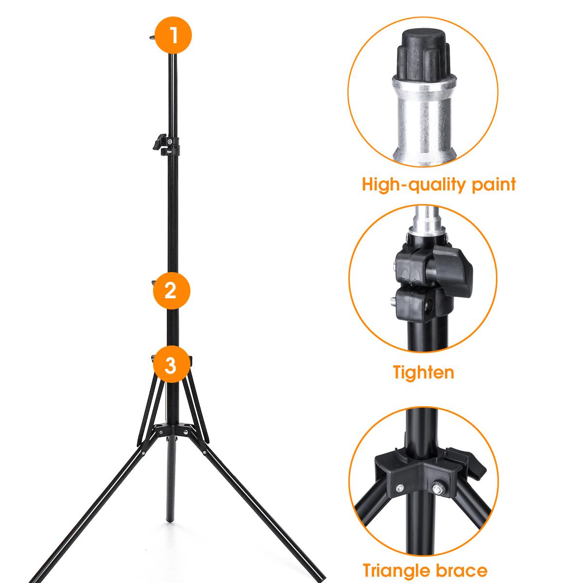 Photography Studio Adjustable Max 200CM Light Stand Tripod Interface standard 1/4 interface For Camera Photo Softbox Light Stand