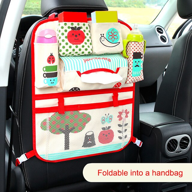 Baby Auto Cartoon Auto Seat Terug Storage Hang Bag Organizer Auto-Styling Product Opruimen Baby Care Interieur Achterbank protector: Classic 7