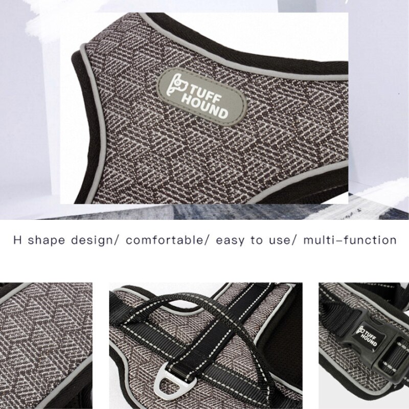 Mesh Harness Vest Adjustable Dog Harness Reflective Safe Harness Dog Breast Strap Leash Rope Dog Rope Dog Chain Dog Leash