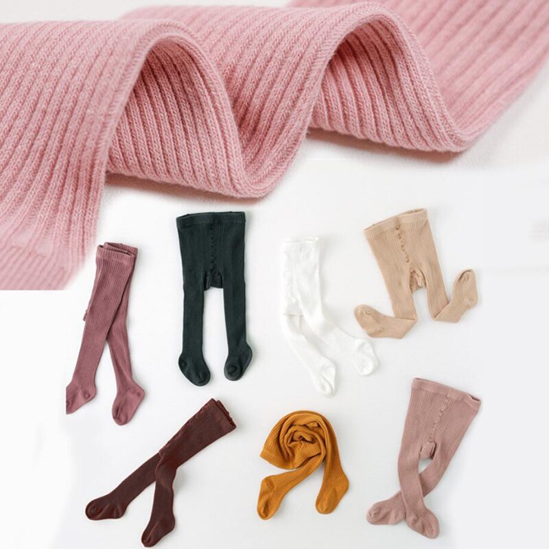 Lente Herfst Dubbele Naald Baby Panty Warme Gebreide Katoenen Baby Meisje Jongen Panty Effen Kleur Baby Peuter Panty