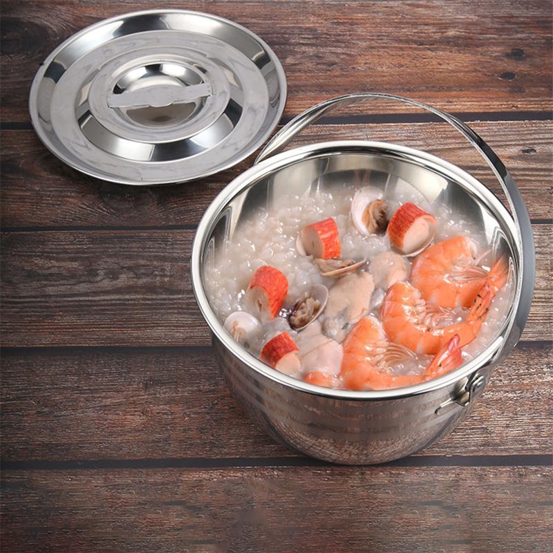 1pc Thicken Camping Stew Pot Non-stick Pot Home Kitchen High Capacity Cookware