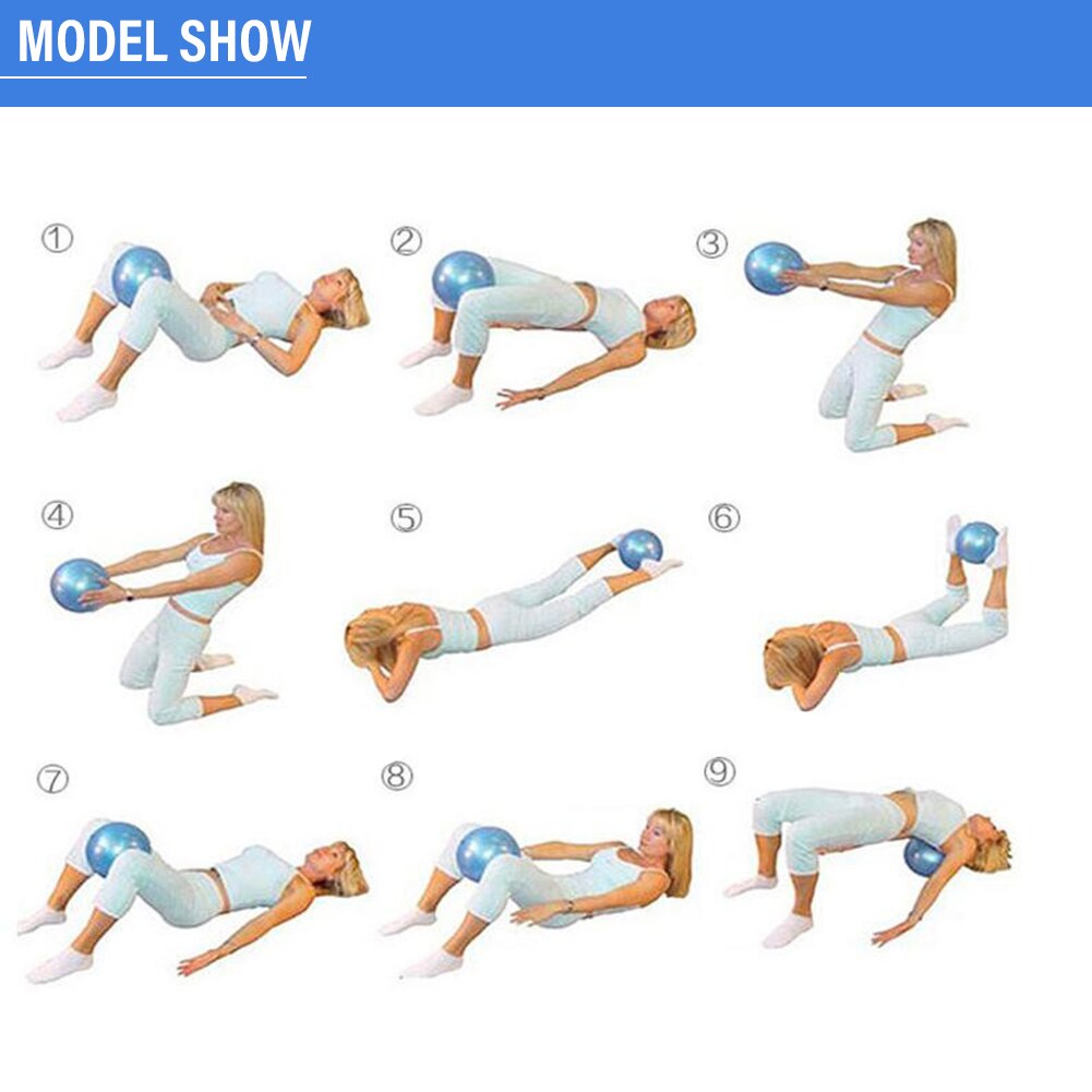 2 aufblasbare gymnastikbälle aus pvc für heimtraining, balanceübungen, fitness, pilates, bodybuilding und gesundheitspflege.