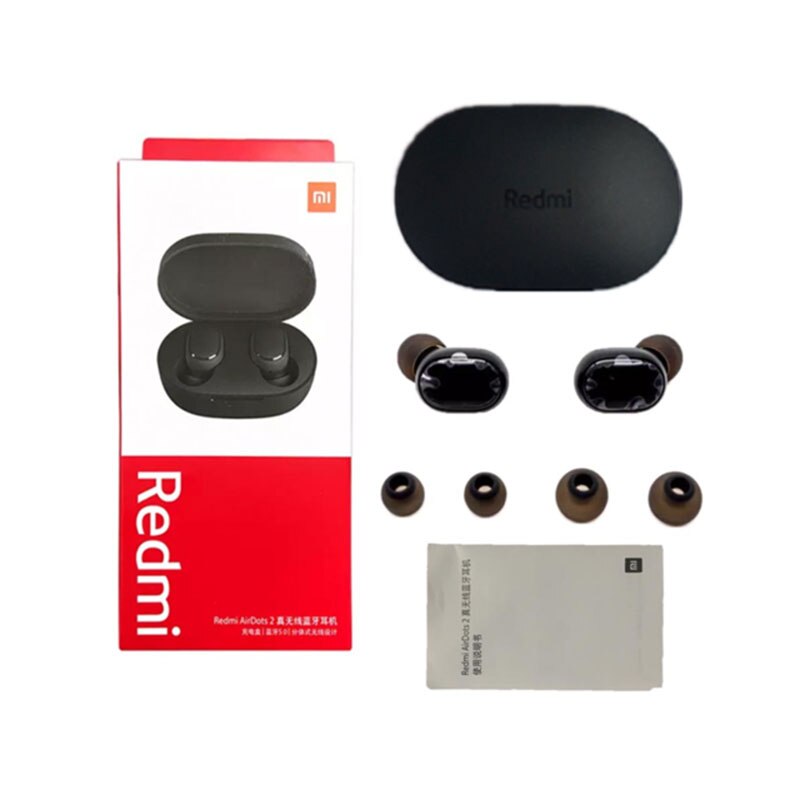 Originale auricolari di trasporto-libero Xiaomi Redmi Airdots 2 senza fili di bluetooth 5.0 auricolari AI controllo Xiaomi Redmi Airdots 2: Airdots 2