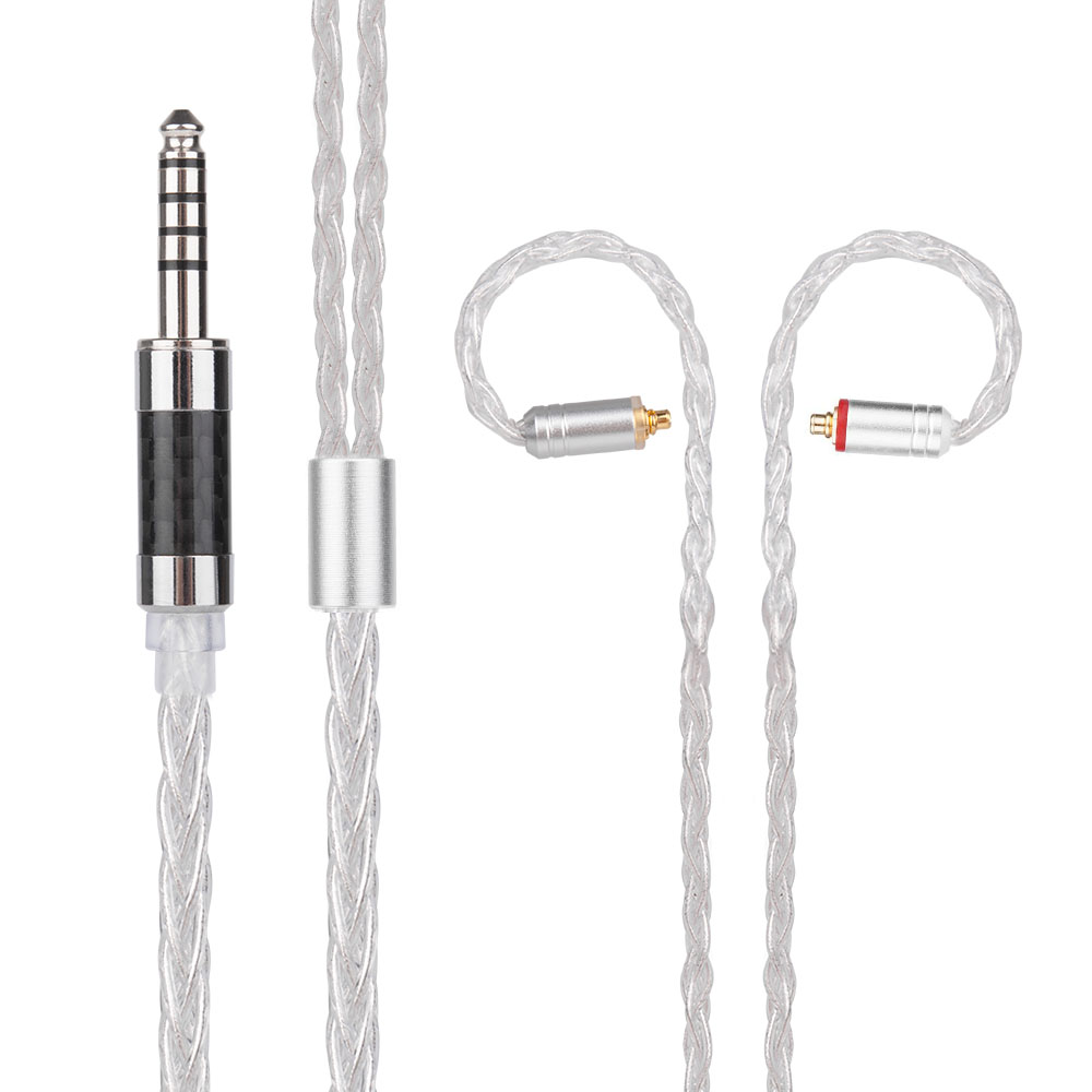 Ak yinyoo 8- adriges, versilbertes kopfhörerkabel ( 3.5/2.5/4.4mm /2 -pin) für yinyoo bl -03 ccz kbear  ks1 ks2