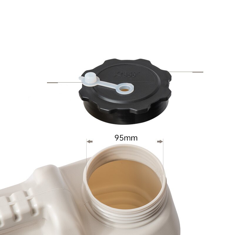 NaturehikexBlack dog Outdoor Water Bucket PE Square Camp Drinking Bucket Portable Car Food Grade Picnic 12L Water Storage Bucket