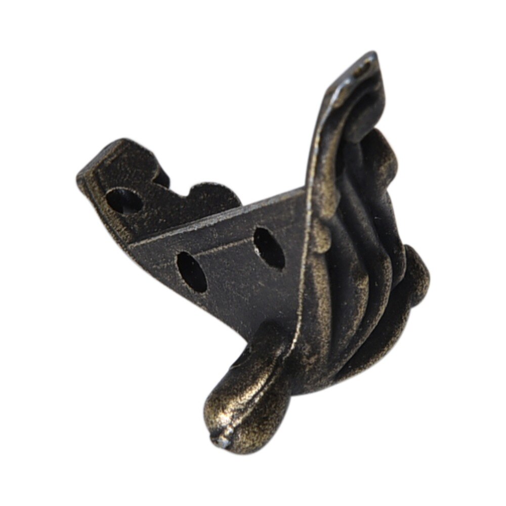 Jern træ kuffert æske hjørner beslag antik smykke æske etui dekorativt hjørne beskytter vagt 4 stk/parti 36 x 20mm