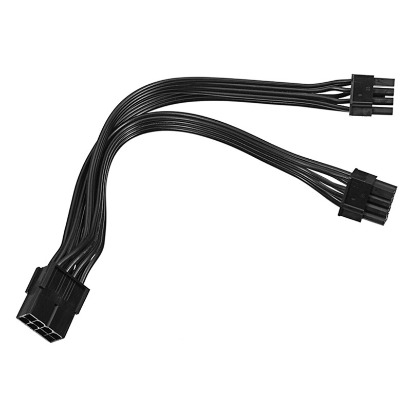 10Pcs 20cm Graphics Card 8 Pin Female to 2X8P(6+2)Pin Extention Power Cable Male PCIe Express 4 Lines Cable Connector