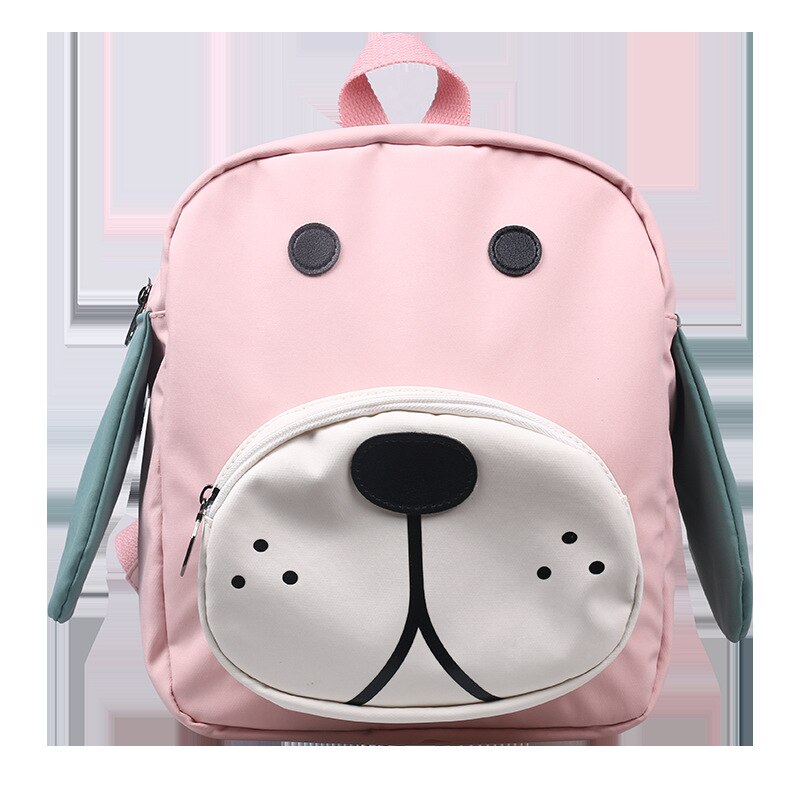 Impresión de perro mochila para niños niñas niños mochilas para niños de kinder mochila escolar pequeña Animal escuela bolsas mochila de: Rosa