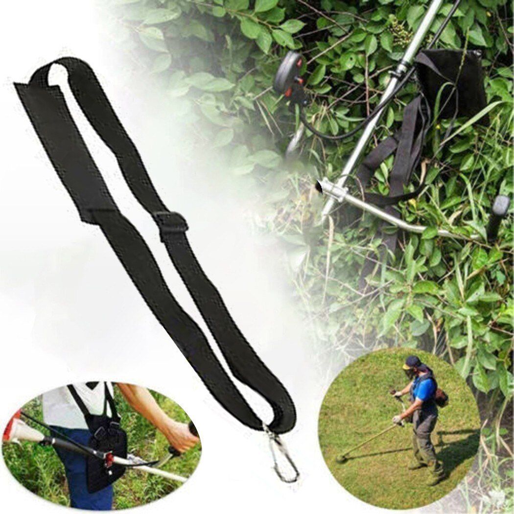 1pc Convenient Strimmer Shoulder Harness Strap For Brush Cutter Trimmer Adjustable Strap Garden With Carry Hook