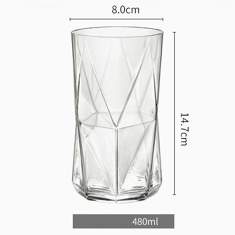 320/480ml whiskyglas skotsk glas bourbon sten glasformet krystalklart glas til vinbar club party: 480