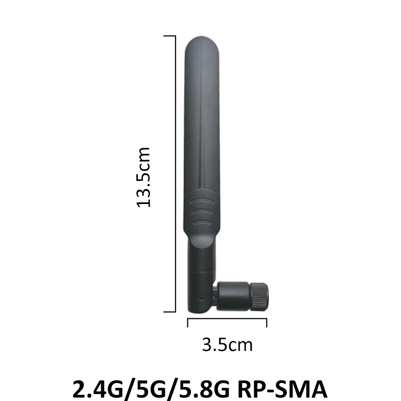 GRANDWISDOM-Antena de 2,4 GHz, 5GHz, 5,8 Ghz, conector de RP-SMA 5dBi, Antena wifi de banda Dual, enrutador inalámbrico SMA hembra IOT, 2 piezas