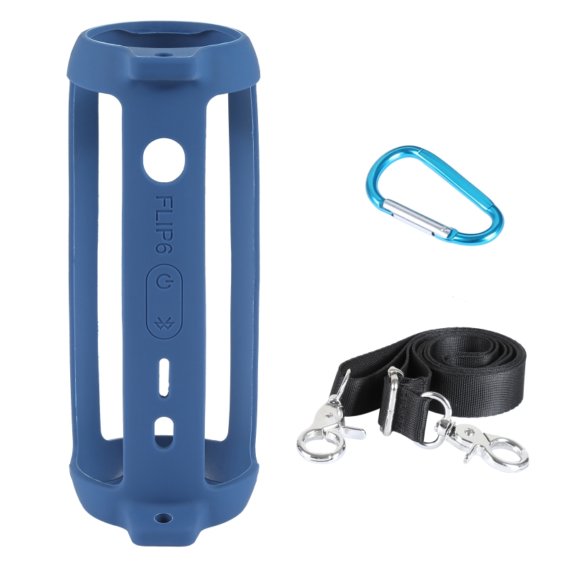 Siliconen Beschermhoes Voor Jbl Flip 6 Speaker Travel Case Klassieke Stijl Gevallen Met Schouderriem Haak: 2