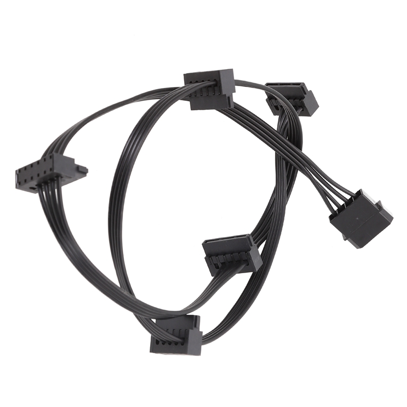 IDE to SATA One for Five SATA Power Cable 80cm HDD Power Cable