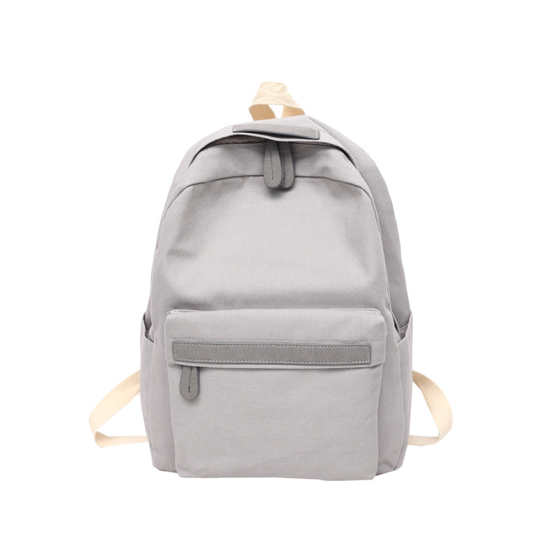 Tiener Canvas Rugzak Gril Jongen Schooltas Softback Effen Kleur Toevallige Zachte Handgreep Mochilas Mujer Escolar Rugzak