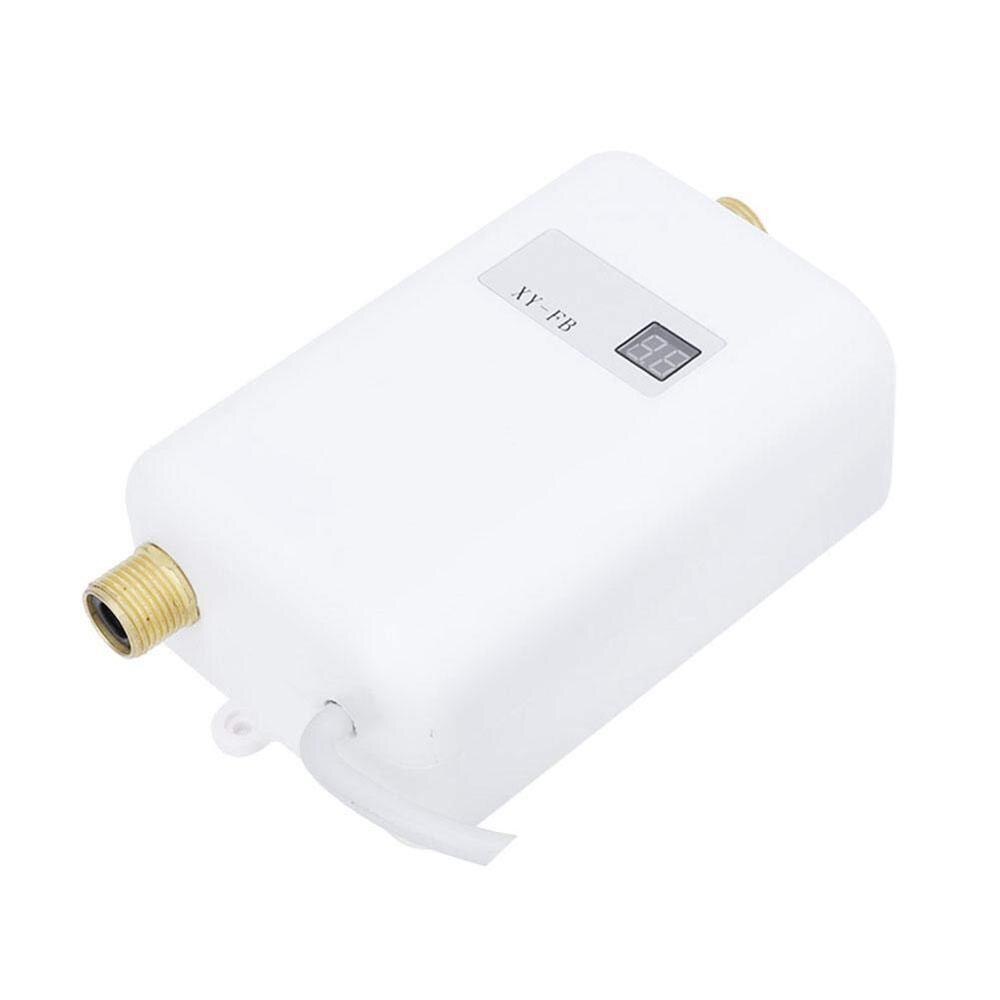 ALDXY57-XY-FB, mini chauffe-eau instantané, petit trésor de cuisine à chauffage rapide, chauffe-eau électrique à température constante de douche.: WHITE / Uk Plug