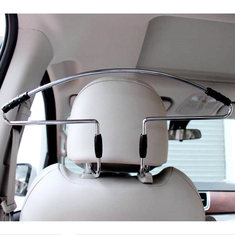 Roestvrij Staal + Anti Slip Rubber + Metal Hoofdsteun Pijler Kleerhanger Frame Auto Styling Functionele Opslag Accessoires
