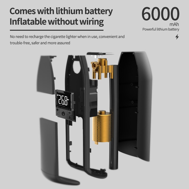 Draagbare Mini Cordless Air Compressor 150 Psi Auto Tire Inflator Luchtpomp Oplaadbare Band Pomp Voor Auto Motor Bike Ball