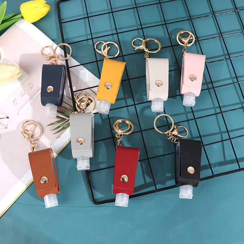 1PC Travel Portable Keychain Hand Gel Holder Split Bottles Mini Hand Sanitizer Split Bottle No Clean Detachable Cover Bottle