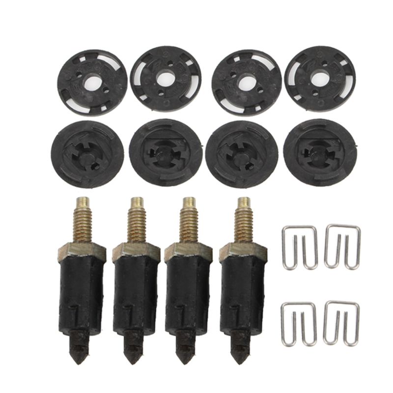 16 PCS HDI Engine Cover Clip Bolt Bonnet Hood Kit Fit For Peugeot Citroen C4 C5 E7CA