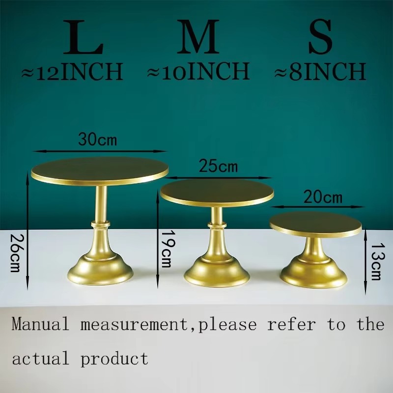 European Cake Stand Tray Metal Milk Tea Shop Dessert Dessert High Foot Tray Wedding Props Party Cake Tray Decoration Cake Stand