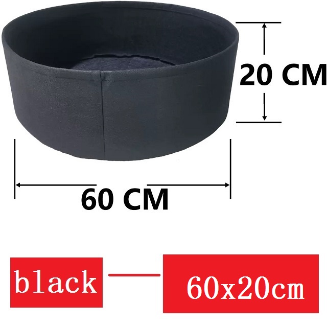 Round Garden Bed, Deep Soil Planting Container Grow Bags Durable Felt Fabric Planter Pot for Plants,Vegetables,Flowers, Herbs: light green