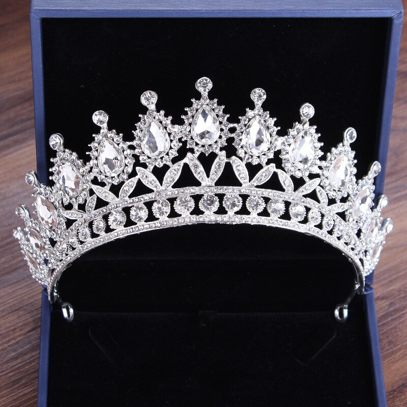 Luxus frauen Party abend halskette Tiara ohrringe schmuck setzt frauen Hochzeit Zubehör für bräute