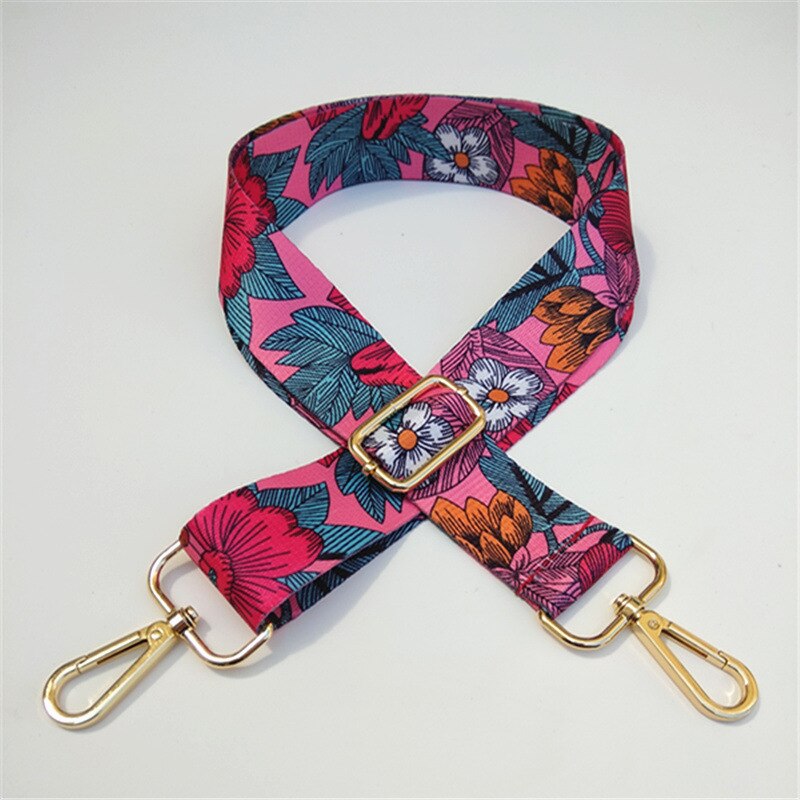 Hjkl saco alça alça presente mulheres removível diy ombro arco-íris bolsa acessórios corpo cruz mensageiro saco de náilon tiras: G