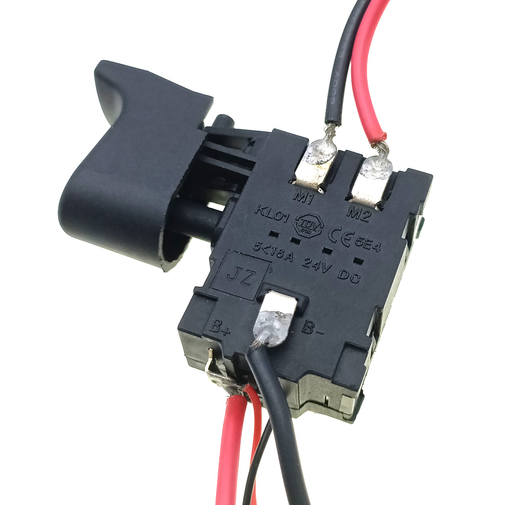 DC 24V 5-16A 5E4 Electric Wrench Switch Accessories with LED Electric Wrench Trigger Switch Forward and Reverse Speed Switch