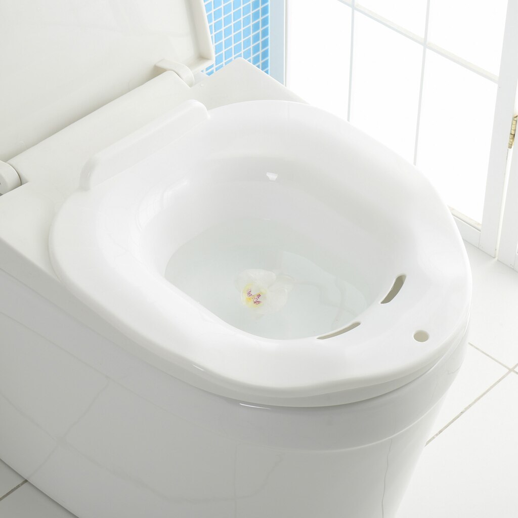 Bærbar højspa sitz-bad massage hoftebadekar rensebassin til toilet til gravide puerpera hæmorider patient