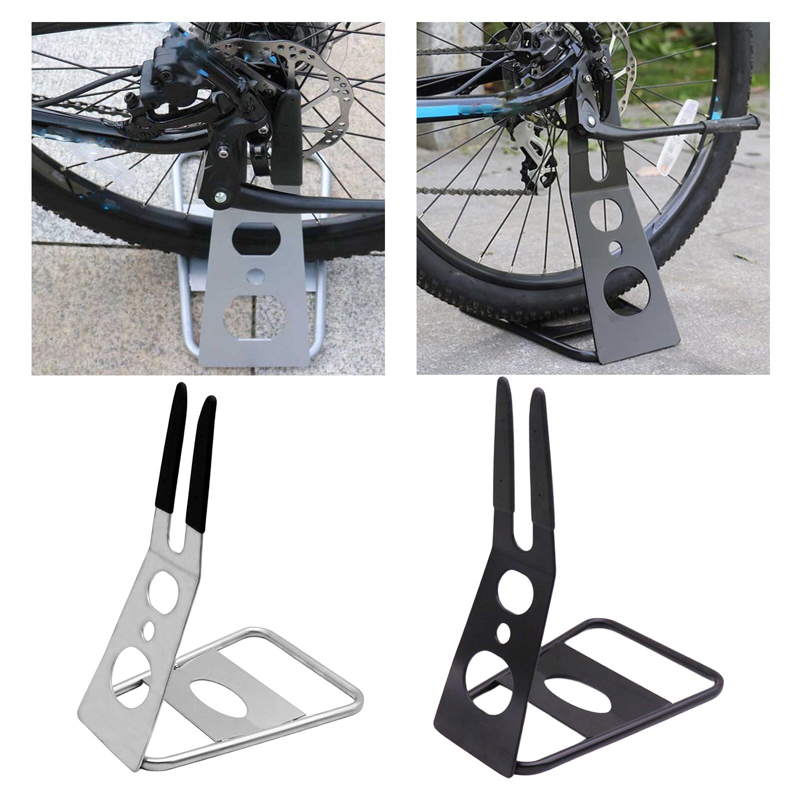 Stable Bicycle Floor Rack Hub Mount Parking Rack Garage Apartment Storage Disc Brake Bike Displaying Stand Accessories
