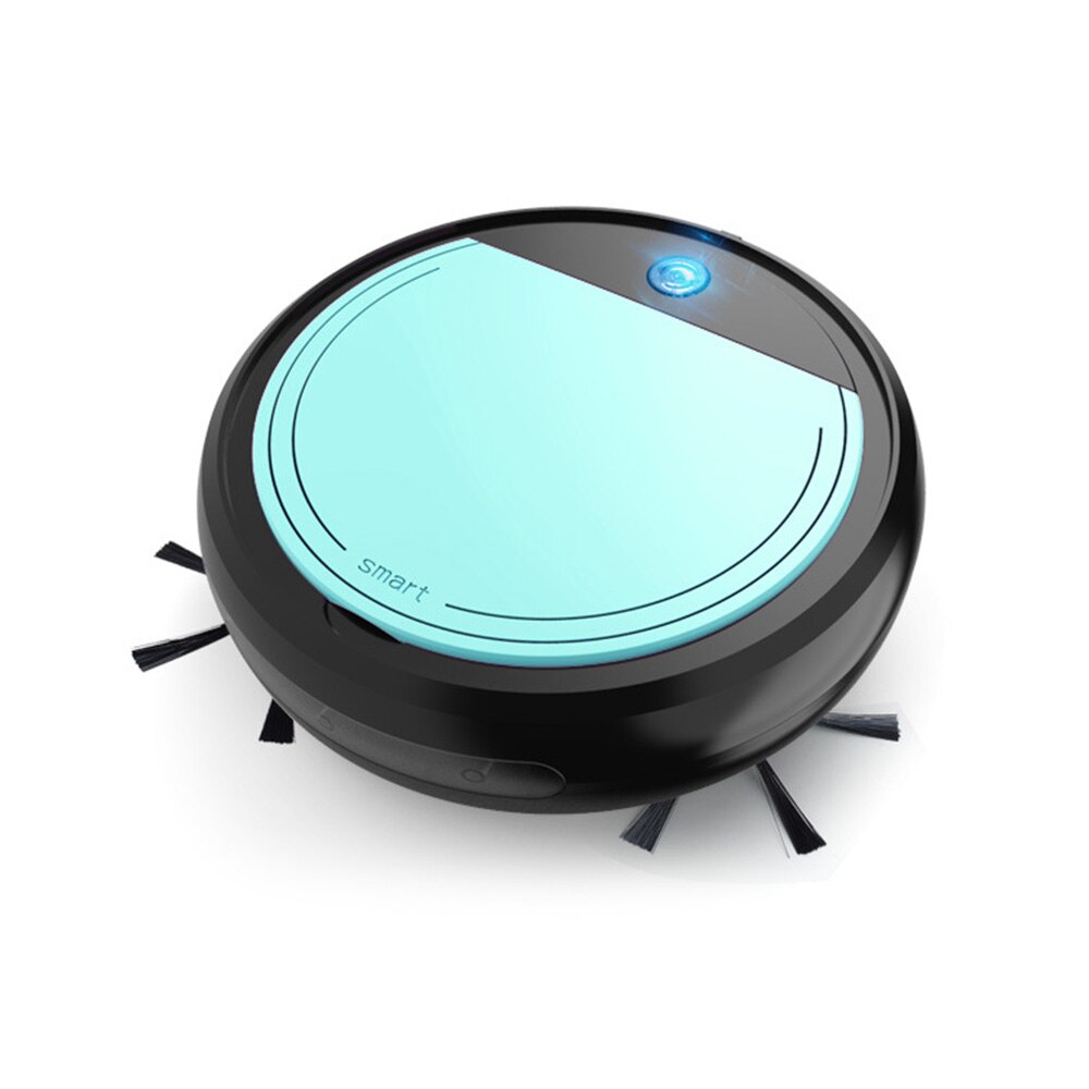 Machine intelligente Mini Robot de nettoyage aspirateur automatique USB chargeur balayeuse pratique Portable machine de nettoyage à sec et humide: Jaune clair