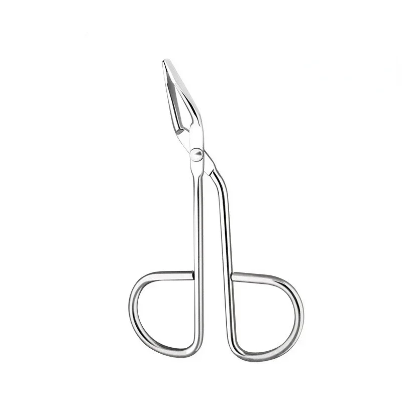 Profession elle Ellbogen Augenbrauen zange Clip Schere Pinzette gerade spitze Edelstahl Augenbrauen Zupfen Make-up Beauty Tools: Brown