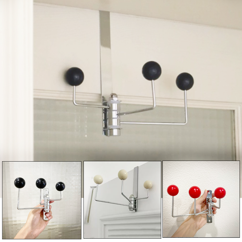 Gancho giratorio para colgar en la pared, colgador para colgar ropa, toallas, ahorro de espacio en el baño, cocina, sin perforaciones, herramientas organizadoras